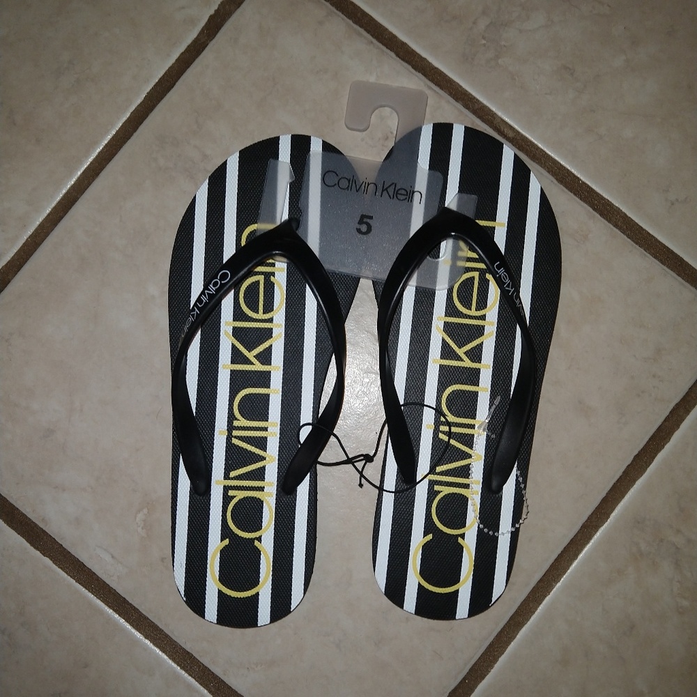Calvin Klein flip flops